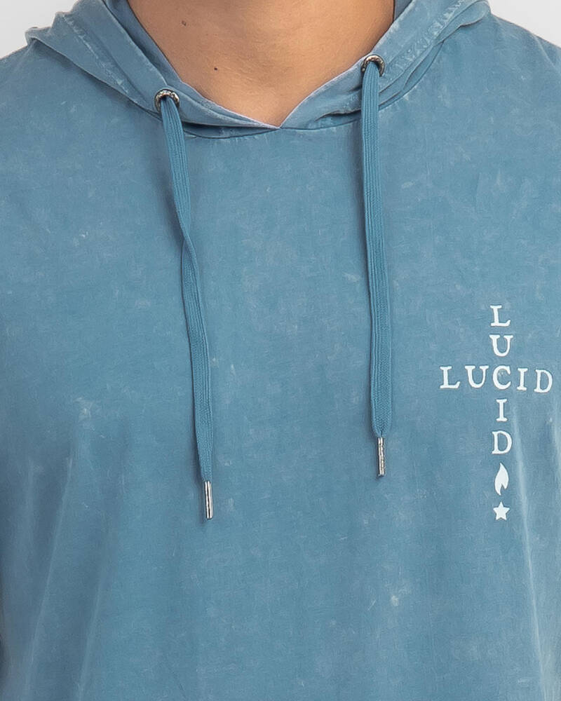 Lucid Avenue Long Sleeve Hooded T-Shirt for Mens