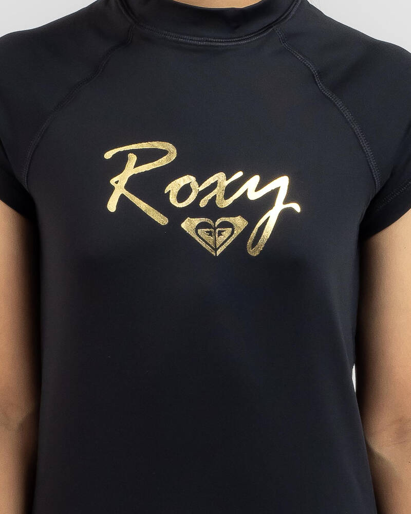 Roxy Girls' Summer Love Short Sleeve Rash Vest for Womens