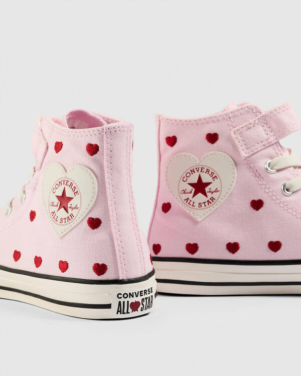 Converse Girls' Chuck Taylor All Star Hearts & Roses Easy On Shoes for Womens