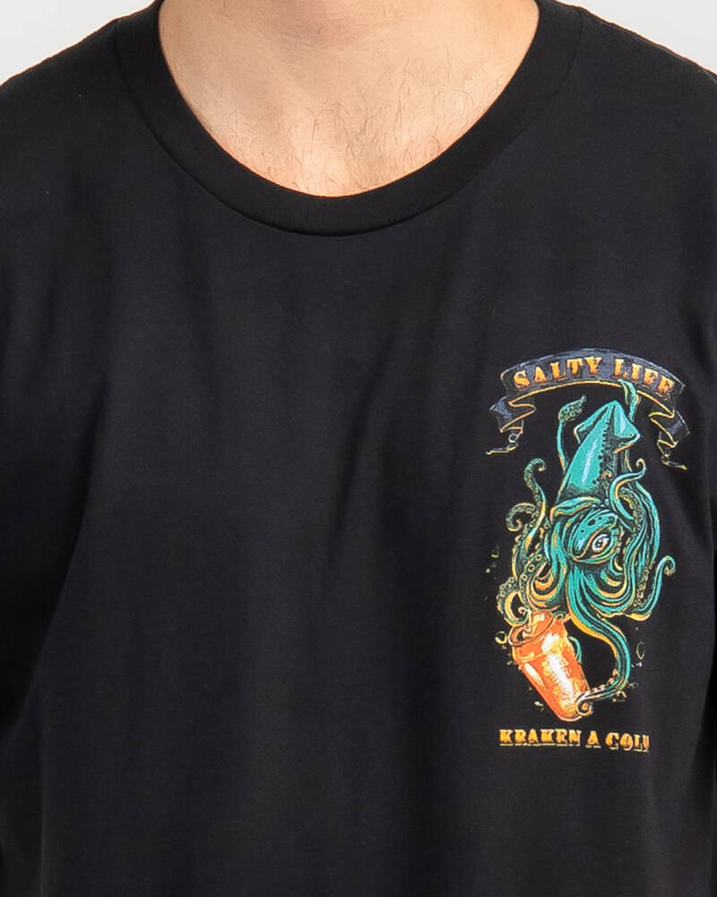 Salty Life Kraken T-Shirt for Mens