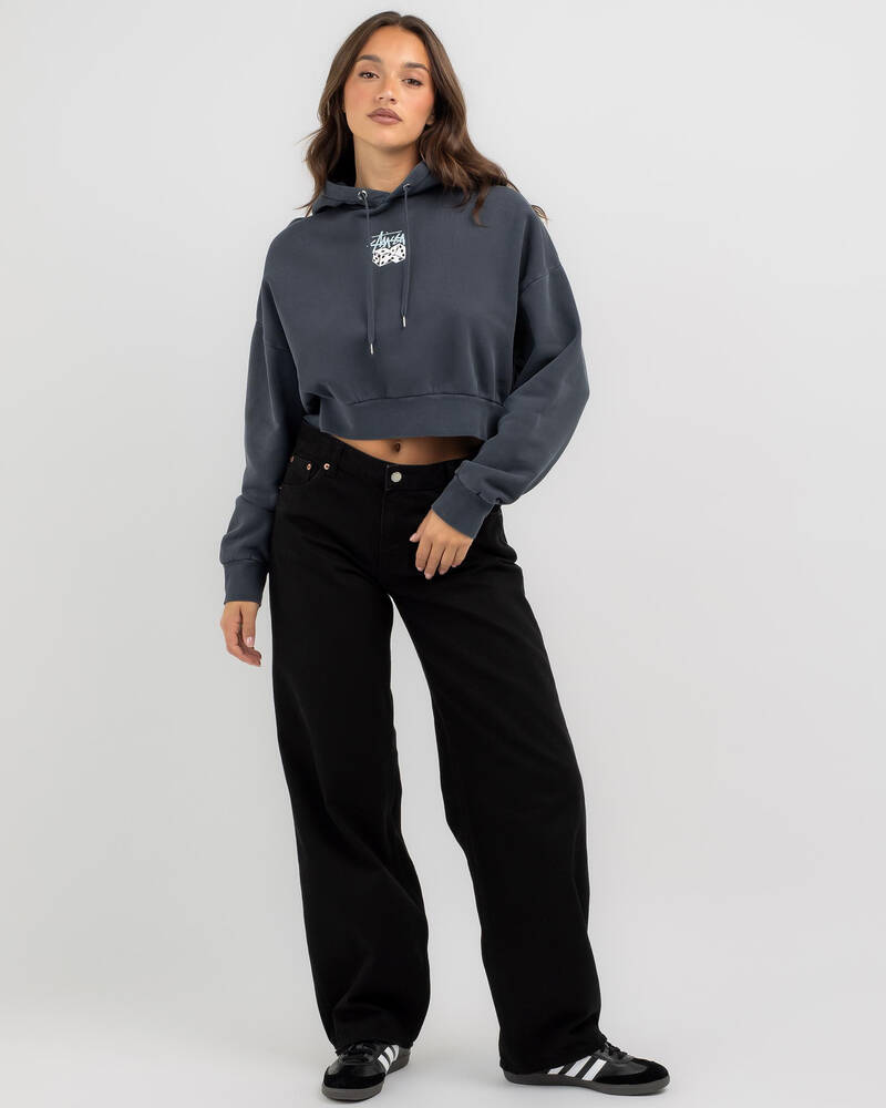 Stussy Pair of Dice Cropped Hoodie for Womens