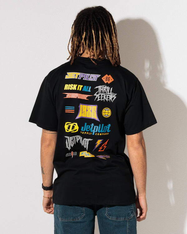 Jetpilot Stickered T-Shirt for Mens