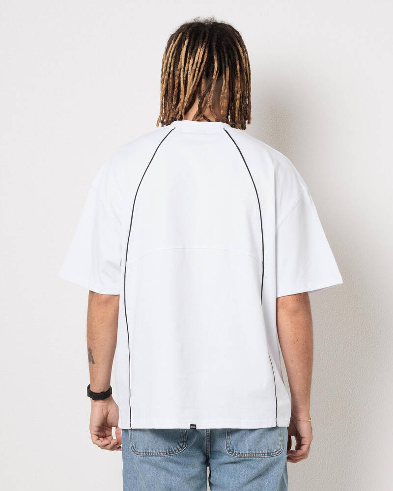 Thrills Heavy Voltage Box Fit Oversize Cropped Piping T-Shirt for Mens