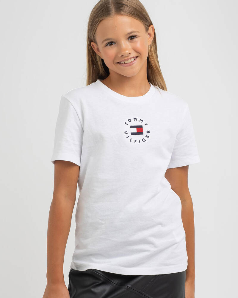 Tommy Hilfiger Girls' Heritage Badge T-Shirt for Womens image number null