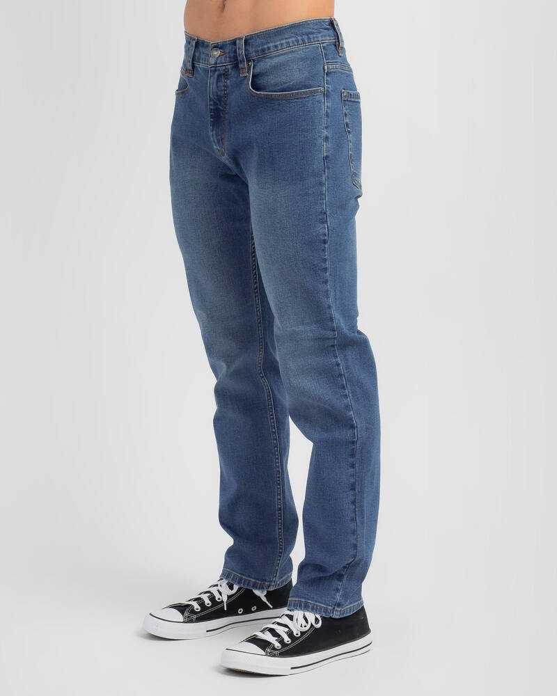 Rip Curl Straight Salt Blue Denim Jeans for Mens