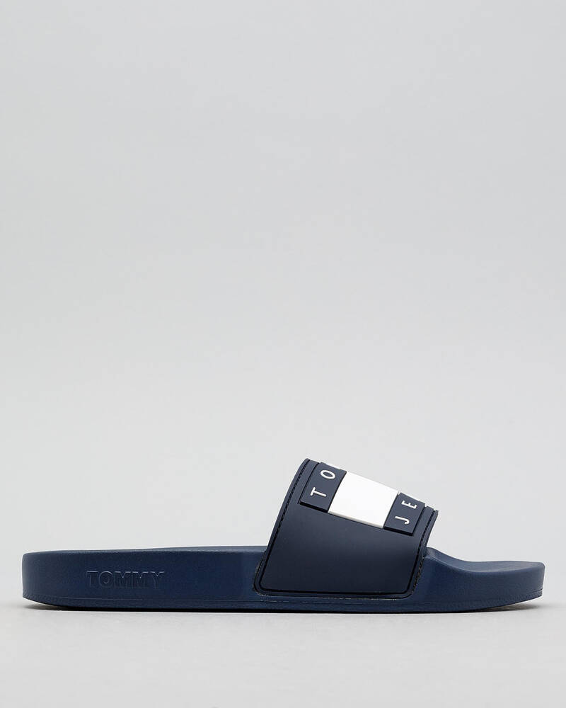 Tommy Hilfiger Tommy Jeans Flag Pool Slide Sandals for Womens