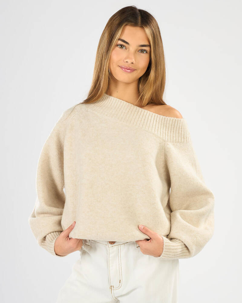 Ava And Ever Girls Megi Off Shoulder Knit Jumper for Womens