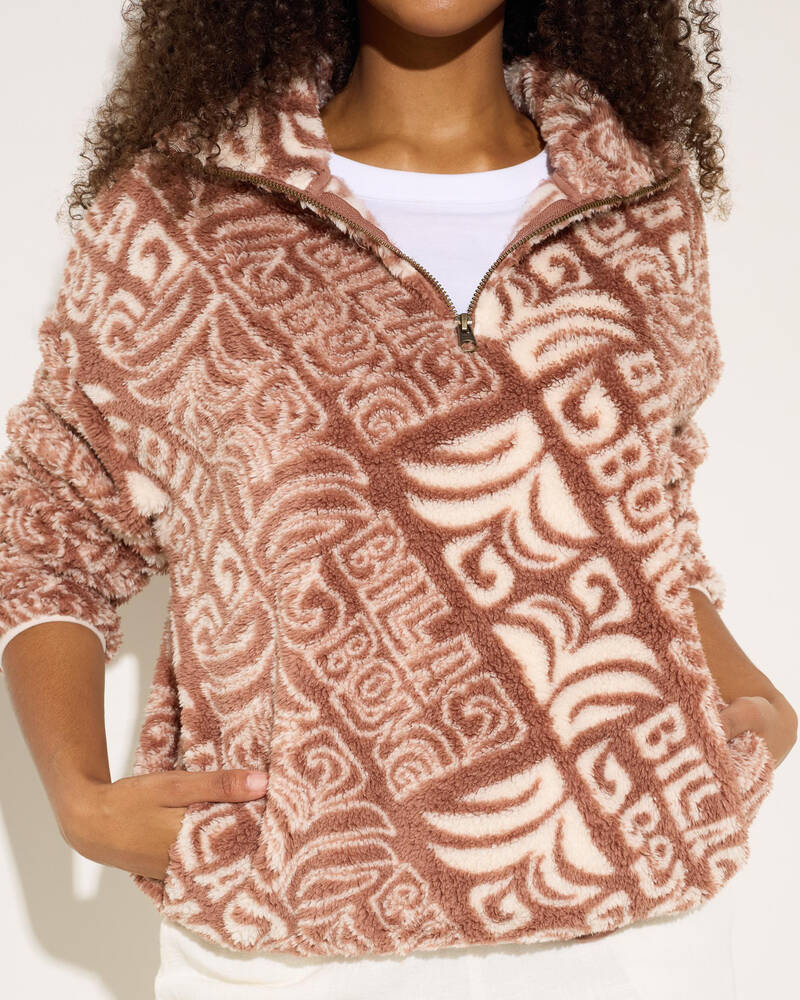 Billabong Go For It Half Zip Fleece Sweatshirt for Womens
