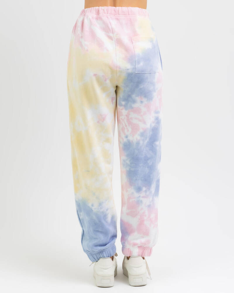 Stussy Tie Dye Graffiti Track Pants for Womens