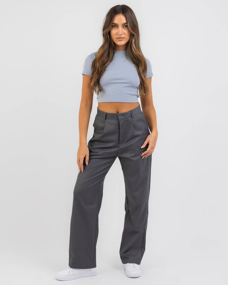 Shop Ava And Ever Scarlett Pants In Charcoal - Fast Shipping & Easy ...