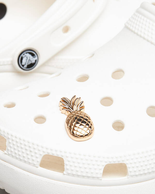 Crocs Gold Pineapple Jibbitz for Unisex
