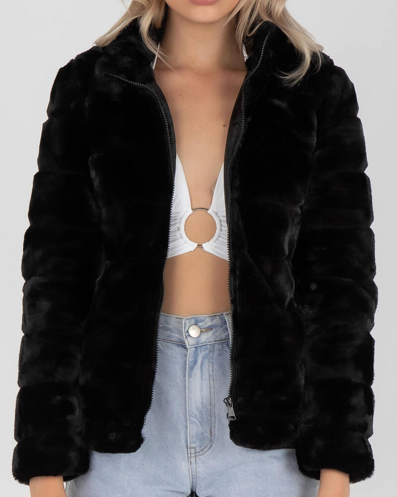 Ava And Ever Paris Faux Fur Jacket for Womens image number null