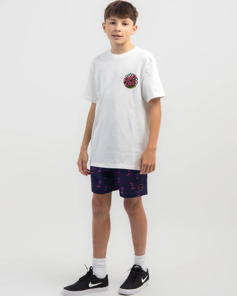 Santa Cruz Boys' Check Delta Dot T-Shirt for Mens