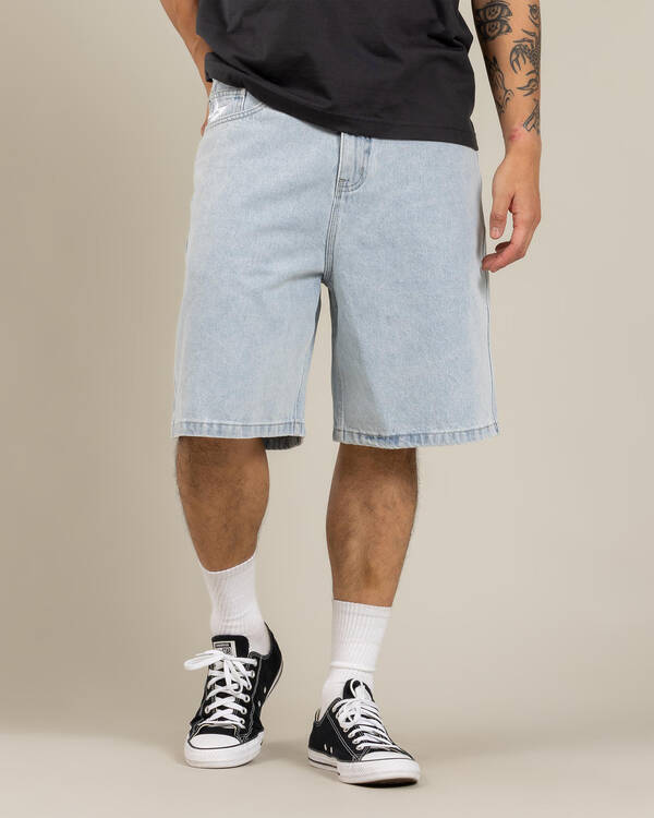Medina Script Denim Walk Shorts