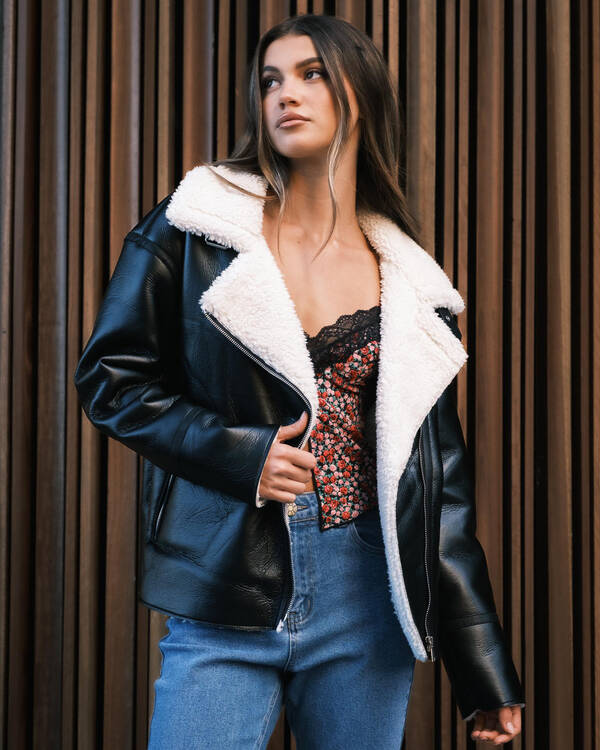 Sonny Faux Leather Jacket