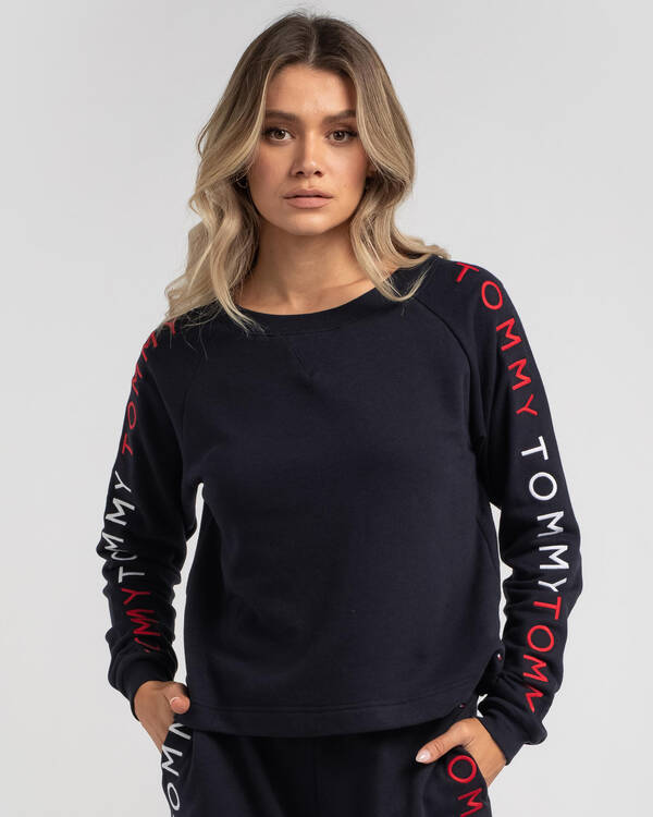 Tommy Fleece Track Sweatshirt