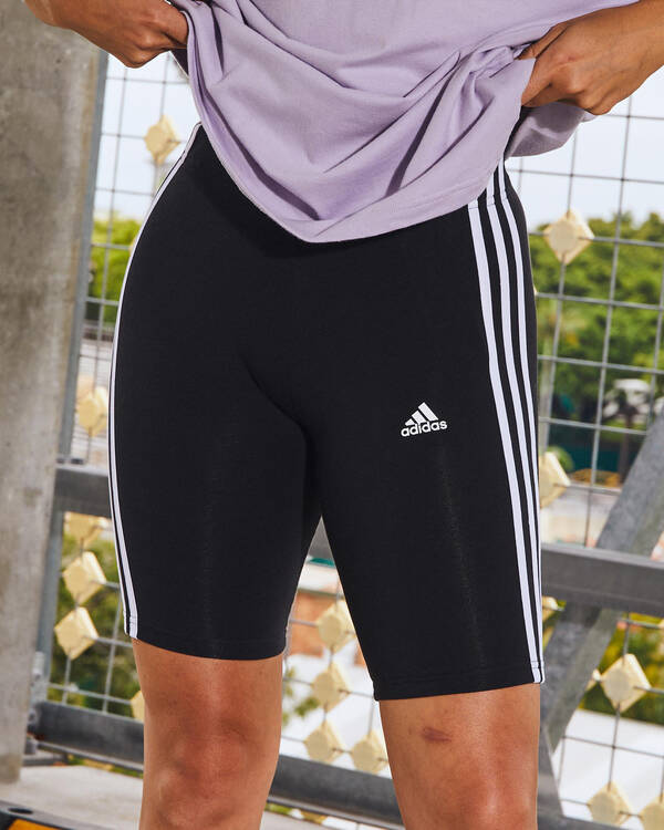 Essentials 3 Stripe Bike Shorts