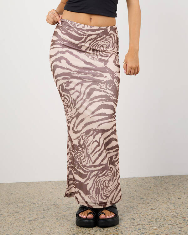 Zebra Maxi Skirt