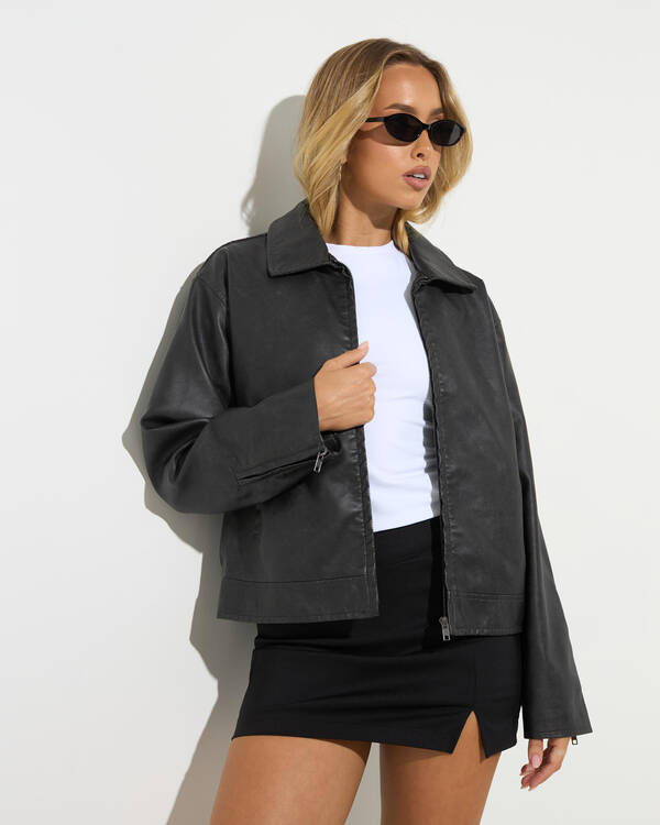 Bowie Faux Leather Jacket