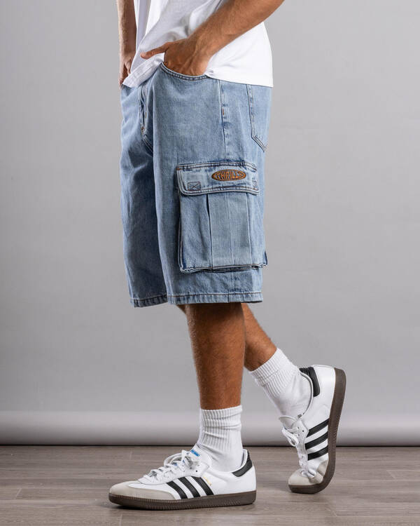 Big Slacker Denim Cargo Shorts