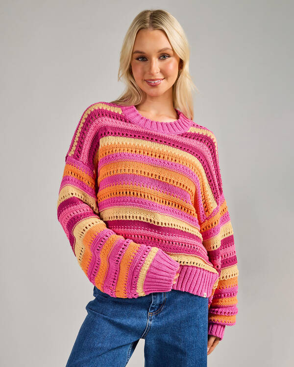 Neon Isles Cotton Stripe Jumper