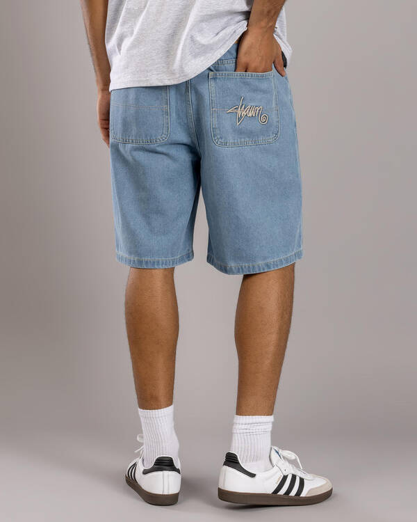 Embroidered Denim Shorts