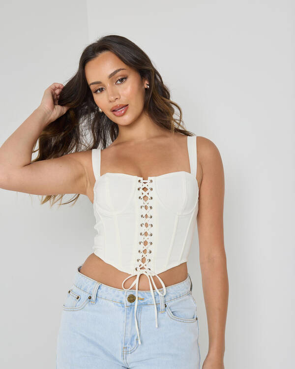 Dolly Lace Up Top