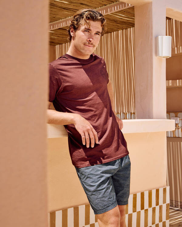 Slub Elastic Walk Shorts