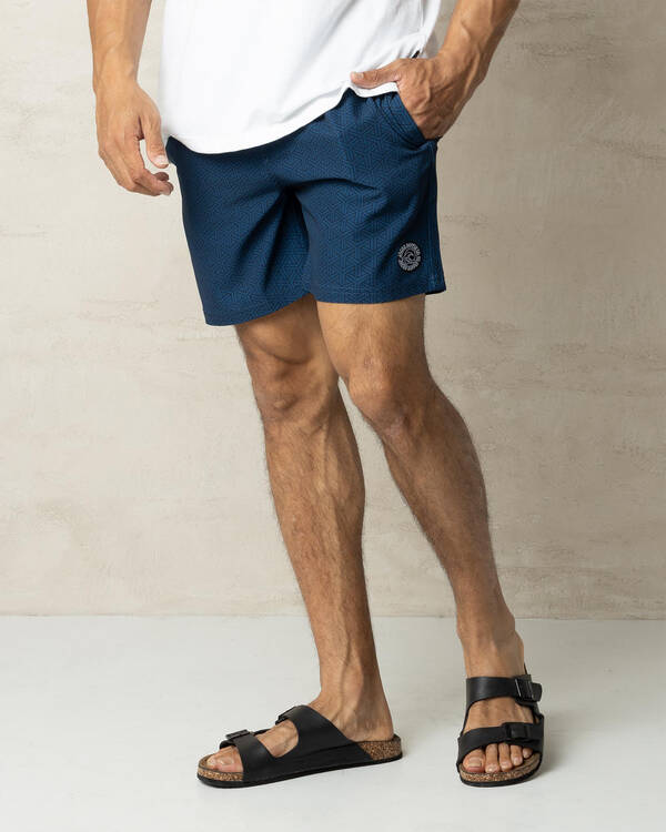 Dimentional Elastic Waist Shorts