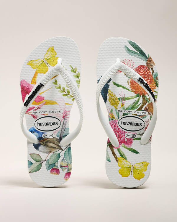 Kids' Slim Flora Thongs