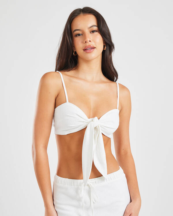 Palm Hawaii Tie Front Crop Top