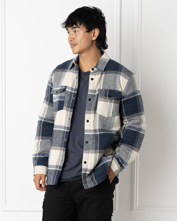 Fractured Long Sleeve Flannel Shirt