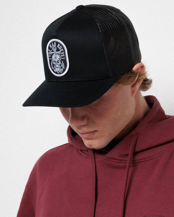 Rope Skull Anchor Trucker Cap