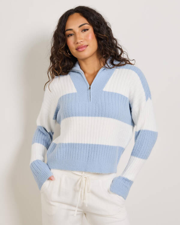 Atlas Half Zip Knit Jumper