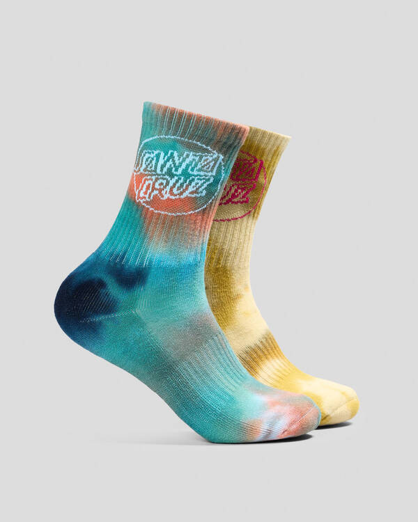 Santa Cruz Boys' Opus Dot Crew Socks 2 Pack