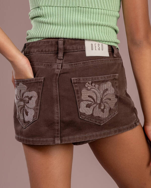 Coconut Denim Skort