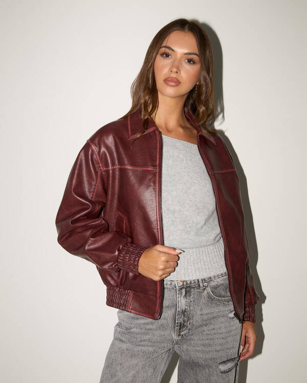 Romeo Faux Leather Jacket