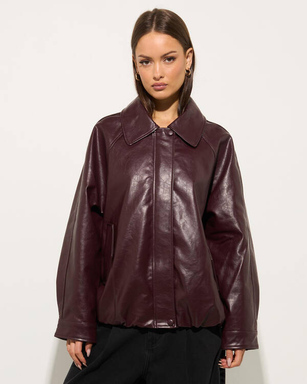 Aero Faux Leather Jacket