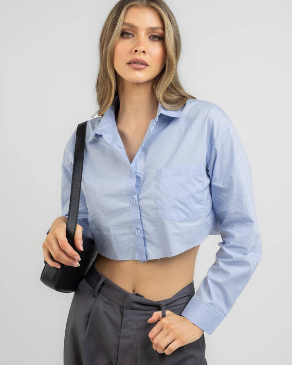 Out Of Office Cropped Shirt
