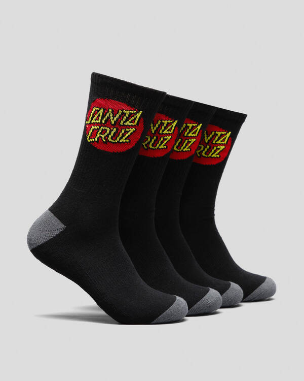 Classic Dot Crew Socks 4 Pack