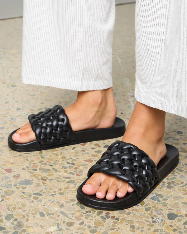 Lexi Plait Slide Sandals