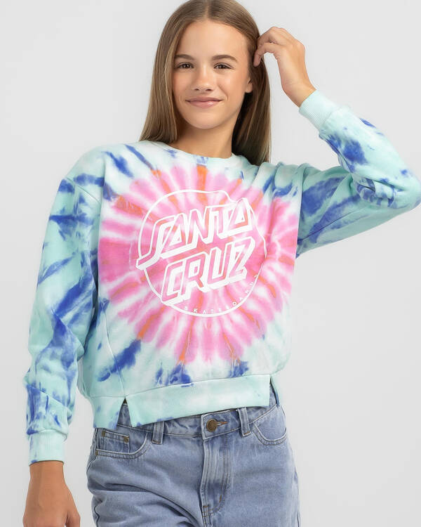 Opus Dot Front Tie Dye Sweater