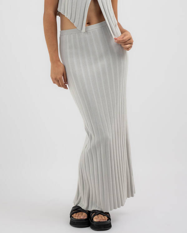 Naomi Rib Maxi Skirt