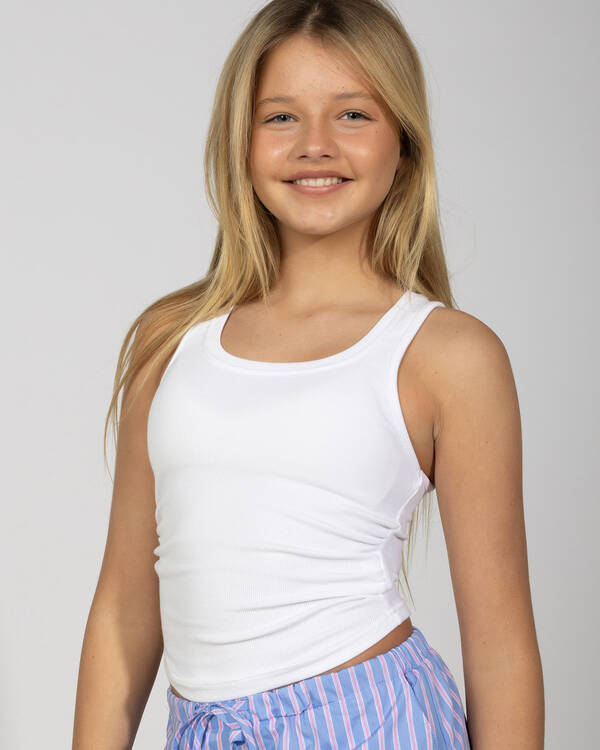 Basic Ruched Side Tank Top