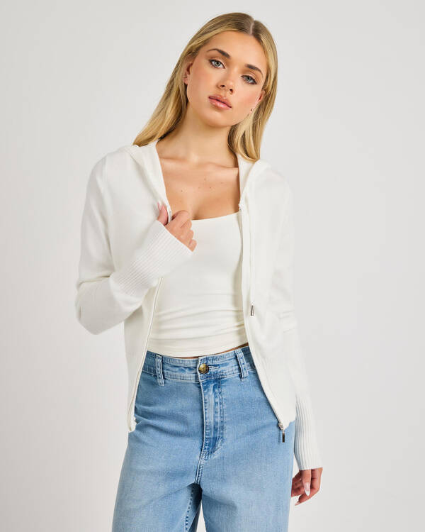 Cora Hooded Zip Knit Jumper