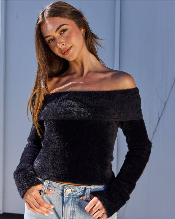 Kris Off Shoulder Knit Top