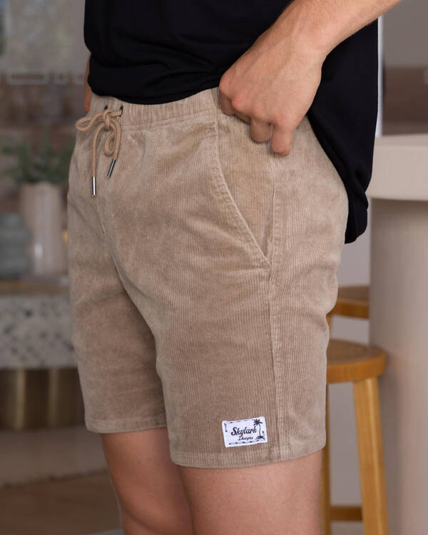Texture Elastic Waist Shorts