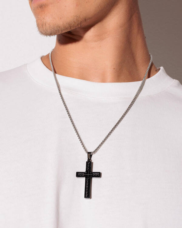 Black Cross Necklace
