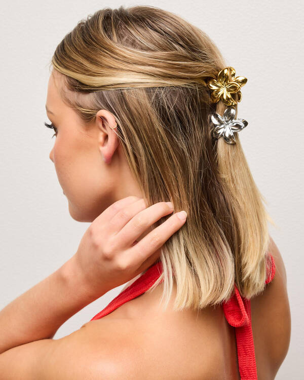 Baby Frangipani Hair Claw Clip Pack