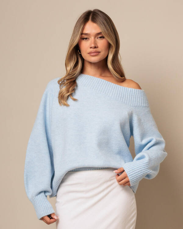 Megi Off Shoulder Knit Jumper